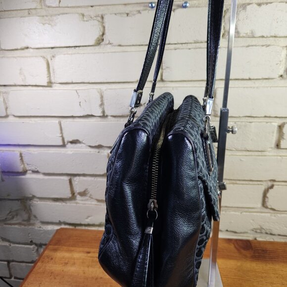 Euc Coach Madison Signature Black Signature C's Handbag Satchel Purse - Picture 6 of 13